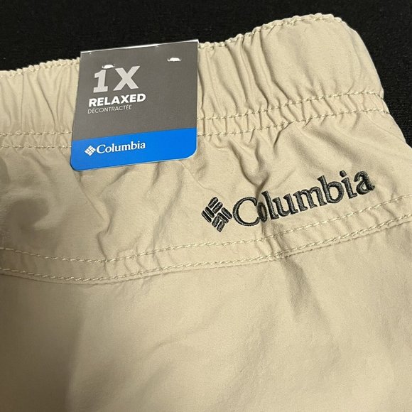 Columbia Mens Outdoors Shorts Size 40x11 Beige OMNI SHADE UPF50 Sun Protection - Picture 8 of 12